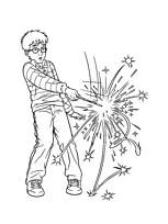 coloriage harry potter s entraine a la magie